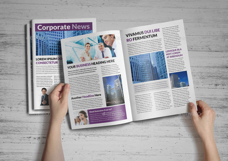 Corporate Multipurpose Newsletter Template, Print Templates | GraphicRiver